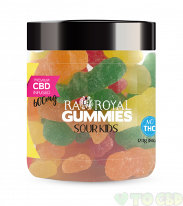 R.A. Royal Gummies – 600MG CBD Infused Sour Kids