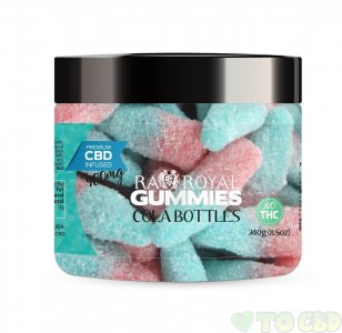 R.A. Royal Gummies – 900MG CBD Infused Cola Bottles