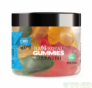 R.A. Royal Gummies – 900MG CBD Infused Gummy Fish