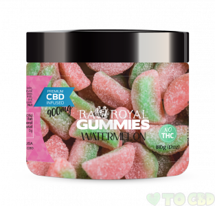 R.A. Royal Gummies – 900MG CBD Infused Watermelon
