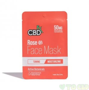 CBDFX CBD ROSE FACE MASK