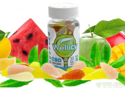 Wellicy CBD Super Chews 30 Gummies 1050MG