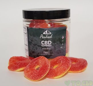 CBD + MELATONIN PEACH GUMMY RINGS