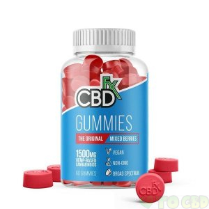 CBDFx CBD Hemp Gummy Bears (1500MG) - 100% Vegan