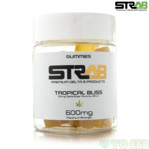 STRA8 Tropical Bliss Delta-8 Gummies