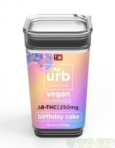 Urb Birthday Cake Vegan Delta-8 Gummies