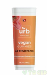 Urb Strawnana Smoothie Delta-8 Gummies