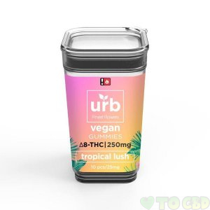 Urb Tropical Lush Vegan Delta-8 Gummies