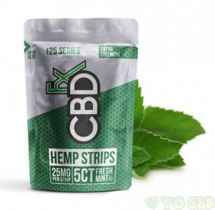 CBDFx Mint CBD Strips  15MG - 25MG Per Strip