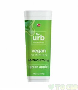 Urb Green Apple Vegan Delta-8 Gummies