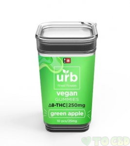 Urb Green Apple Vegan Delta-8 Gummies