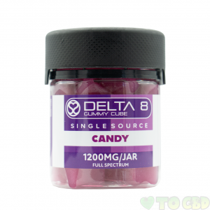 Delta 8 Full spectrum Candy Flavor Gummy Cubes 300mg
