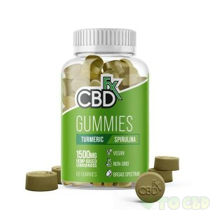 CBDFx CBD Gummies with Turmeric & Spirulina - Antioxidant