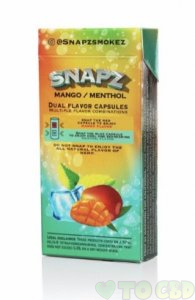 Snapz Mango Menthol CBD Hemp Smokez