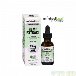 CBD OIL TINCTURE MINT FLAVORED 750mg