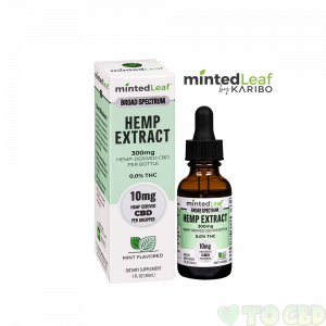 CBD OIL TINCTURE MINT FLAVORED 300mg