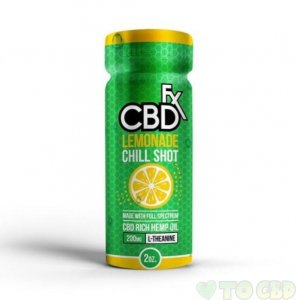 CBDfx Lemonade Chill Shots 2oz. – 20mg