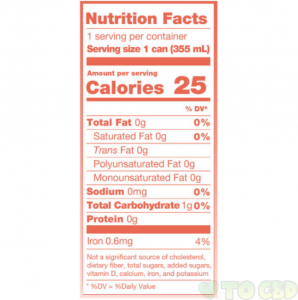 Quatreau CBD Infused Sparkling Water – Passion Fruit+Guava 20mg 12oz