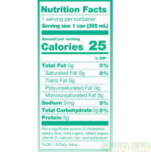 Quatreau CBD Infused Sparkling Water – Cucumber+Mint 20mg 12oz