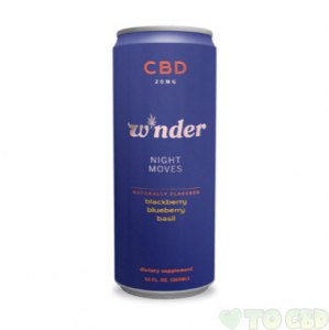 Wnder CBD Sparkling Beverage – Night Moves 20mg 12oz