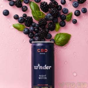 Wnder CBD Sparkling Beverage – Night Moves 20mg 12oz