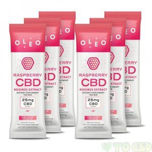 OLEO™ Raspberry Rooibos Tea Mix with OleoCBD™ Single Pack