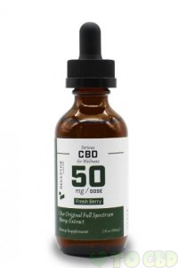 Receptra Naturals Serious Wellness CBD Tincture 50mgdose