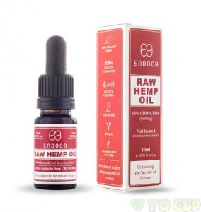 Endoca Raw Hemp Oil Drops - 300MG & 1,500MG CBD + CBDa