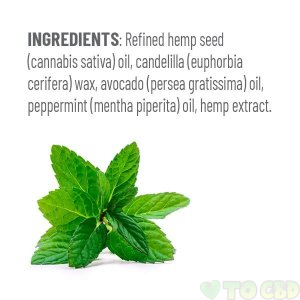 100MG HEMP EXTRACT LIP BALM PAPPERMINT FLAVOR