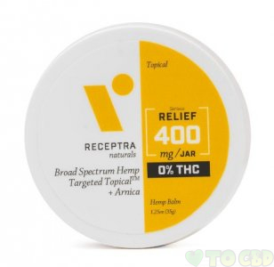 Receptra Serious Relief + Arnica Targeted Topical 0% THC