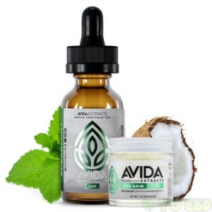 Broad Spectrum CBD Tincture & Balm Bundle Spearmint Flavor 500mg CBD Oil & 500mg Balm Strength