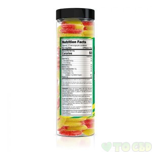 Yum Yum Gummies - CBD Full Spectrum Peach Rings - 250mg