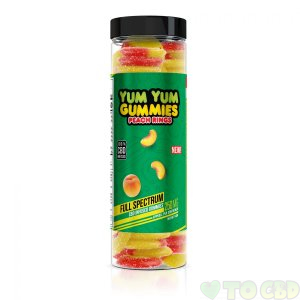 Yum Yum Gummies - CBD Full Spectrum Peach Rings - 250mg