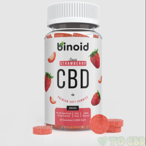 BINOID GUMMIES - SOUR STRAWBERRY