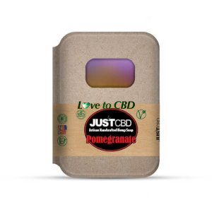 JustCBD Hemp Soap Pomegranate
