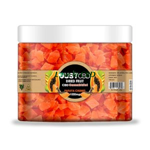JustCBD Dried Fruit 1000mg Papaya Chunks