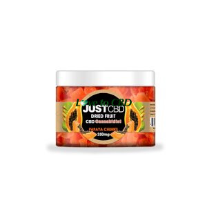 JustCBD Dried Fruit 250mg Papaya Chunks