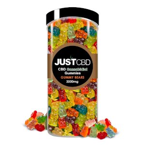 JustCBD Gummies Clear Bears 3000mg Jar 