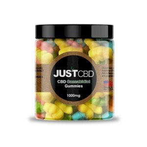 JustCBD Gummies Sour Bears 1000mg Jar 