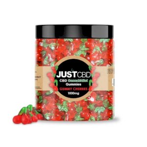 JustCBD Gummies Cherries 1000mg Jar