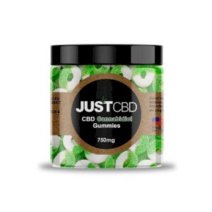 JustCBD Gummies Apple Rings 750mg Jar
