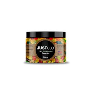 JustCBD Gummies Multi-Colored Clear Bears 500mg Jar