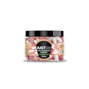 JustCBD Gummies Watermelon Rings 500mg Jar 