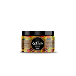 JustCBD Gummies Clear Multi-Colored Bears 250mg Jar