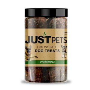 JustCBD Pets Dog Treats Liver Meatballs