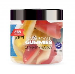 R.A. Royal Gummies – 300MG CBD Infused Gummy Sharks