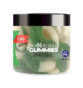 R.A. Royal Gummies – 300MG CBD Infused Apple Rings