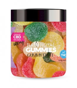 R.A. Royal Gummies – 600MG CBD Infused Gummy Fruit