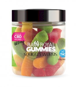 R.A. Royal Gummies – 600MG CBD Infused Squiggly Worms