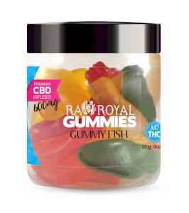R.A. Royal Gummies – 600MG CBD Infused Gummy Fish